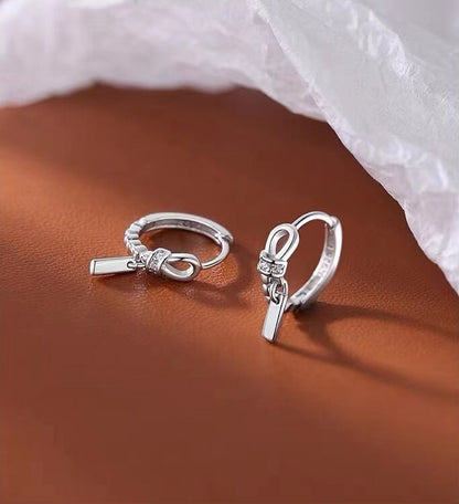925 Sterling Silver earrings, Zircon earrings, Wedding earrings