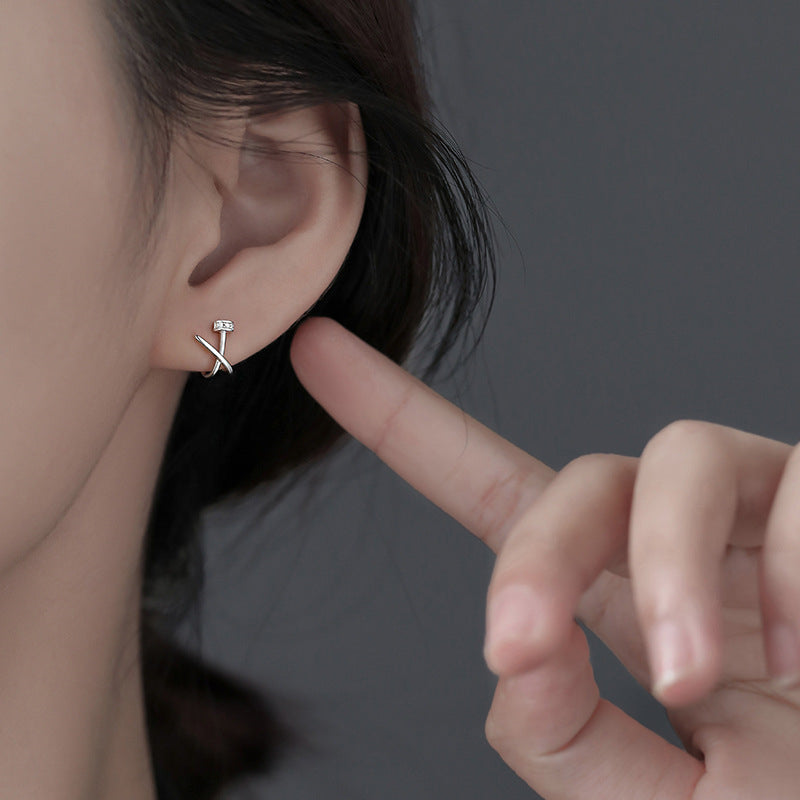 925 Sterling Silver earrings, Niche design earrings, Delicate earrings, Gifts for Her.