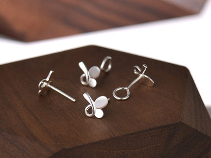 Butterfly earrings, 99.9% Sterling Silver, Unique design earrings