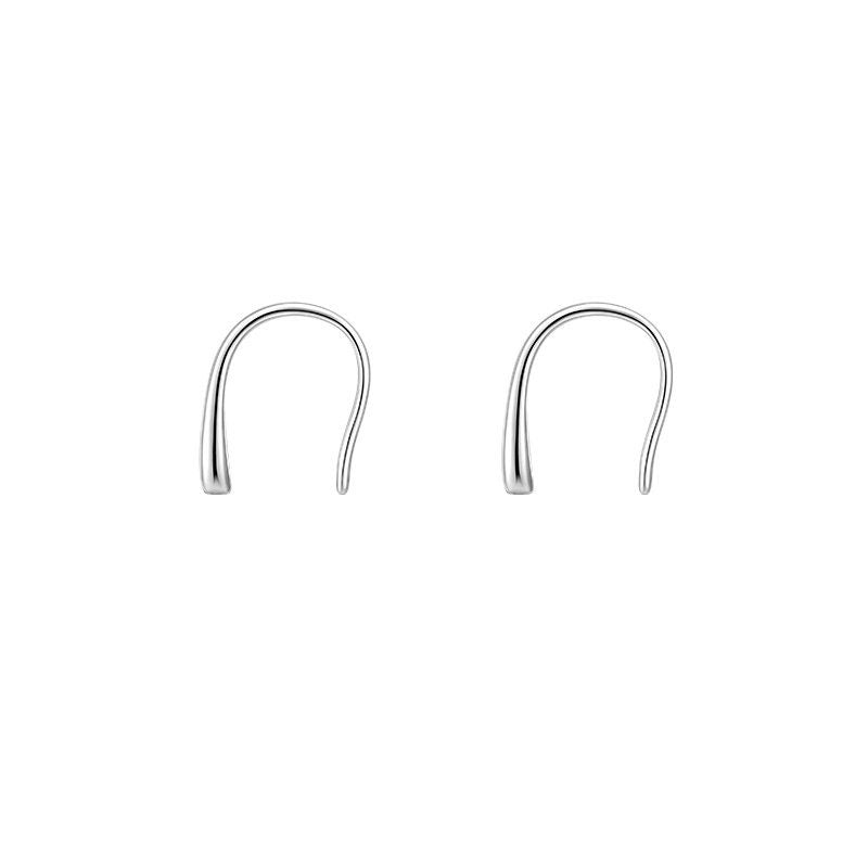 Boucles d'oreilles en argent sterling 925, boucles d'oreilles Simply, clip délicat, cadeaux pour elle.