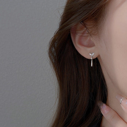 925 Sterling Silver earrings, Diamond earrings, Wedding earrings