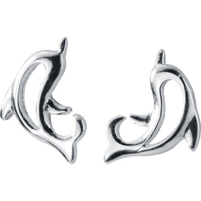 925 Sterling Silver earrings, Dolphin earrings, Wedding earrings