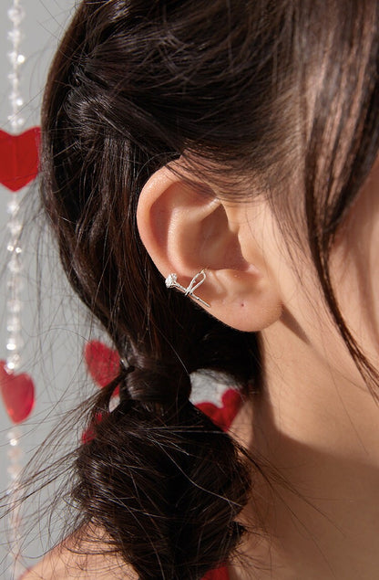 925 Sterling Silver earrings, Floral ear stud, Rose earrings, Gifts for Her.